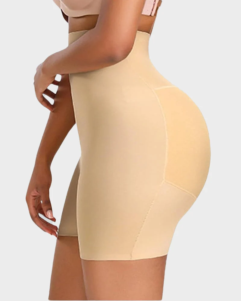 Seamless High-Waist Booty Lift Tummy Control Shapewear Shorts - Image 4