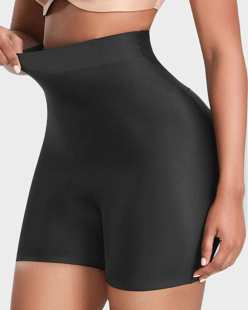 Seamless High-Waist Booty Lift Tummy Control Shapewear Shorts - Image 6