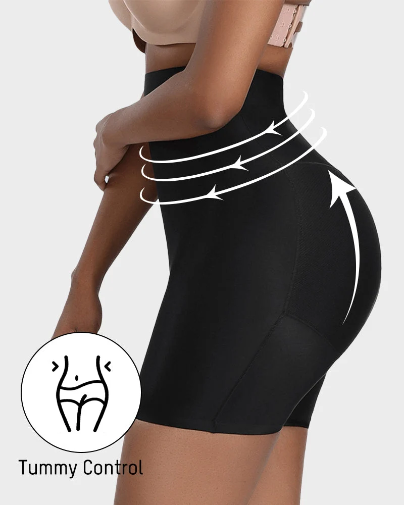 Seamless High-Waist Booty Lift Tummy Control Shapewear Shorts - Image 9