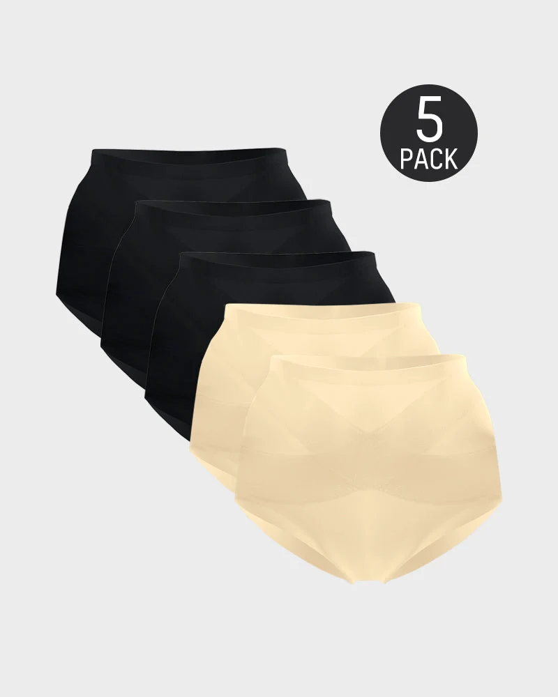 Seamless High-Waist Shaping Panty (5 Pack) - Image 14