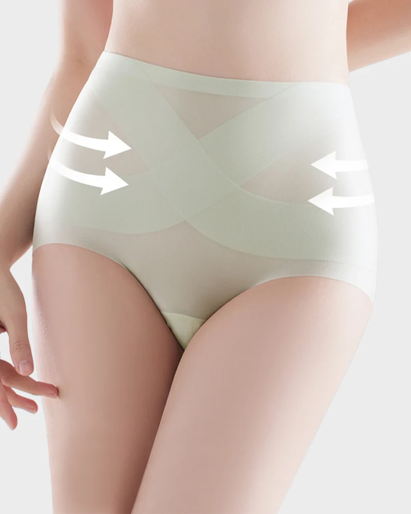 Seamless Ice-Silk High-Waist Tummy Control Panties (4 Pack) - Image 11