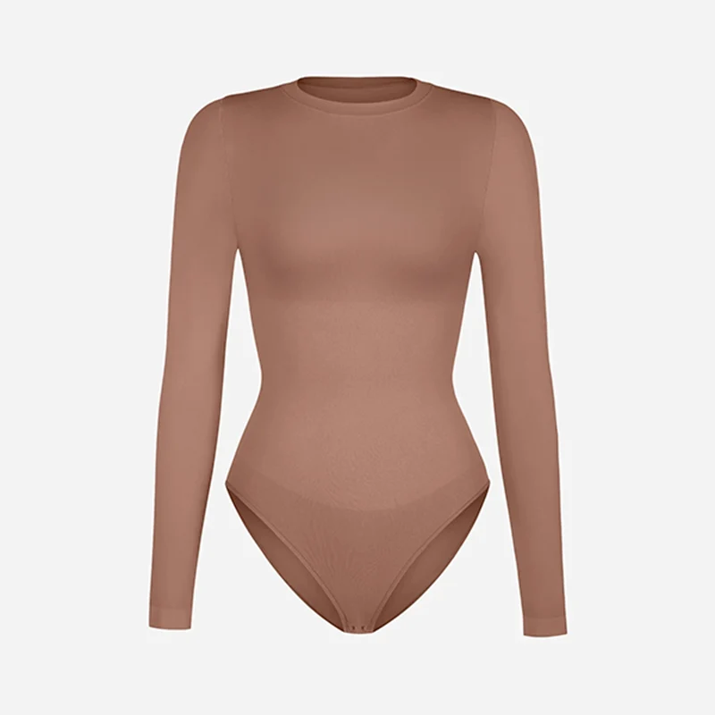 Seamless long-sleeve bodysuit for outerwear - Image 17