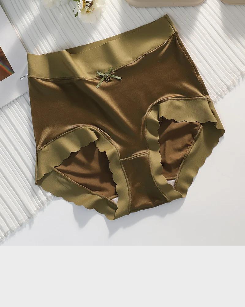 Silky High-Waist Seamless Briefs With Scalloped Edges (6 pack) - Image 11