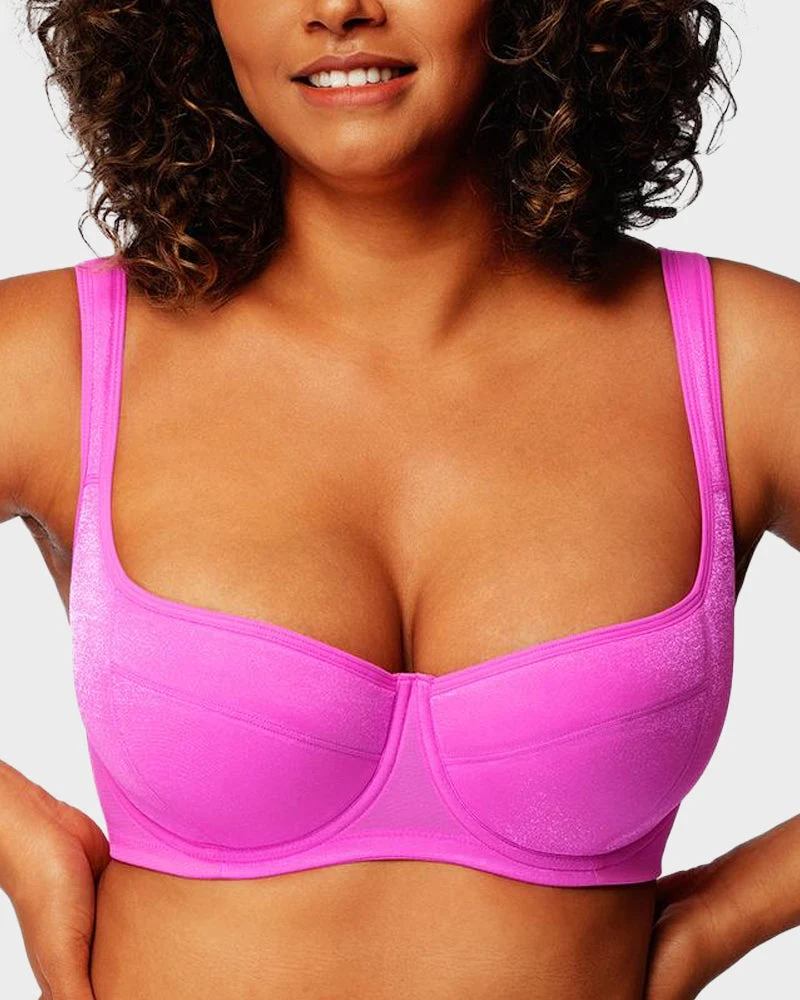 Shimmer Lightly Padded Balconette Bra - Image 6