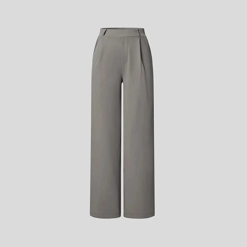 High-Waist Straight-Leg Work Pants Set - Image 3