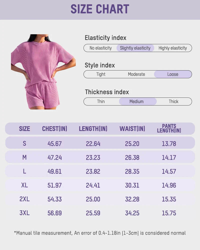 Summer Rib Knit Two-Piece Loungewear Set - Image 19