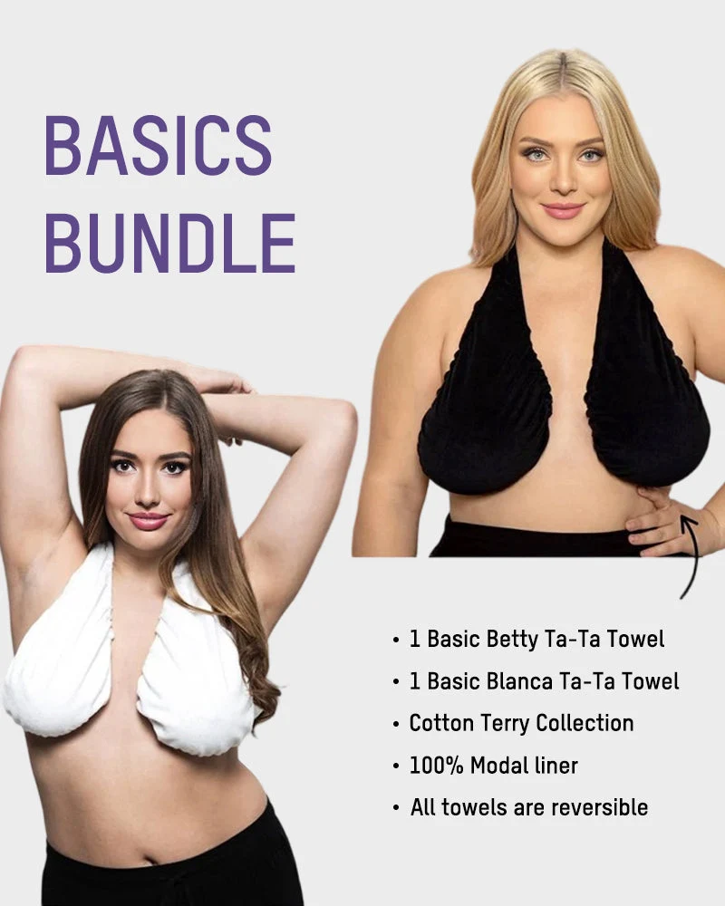 Towel Bra - Basic Cotton Lounge Bra - Image 3