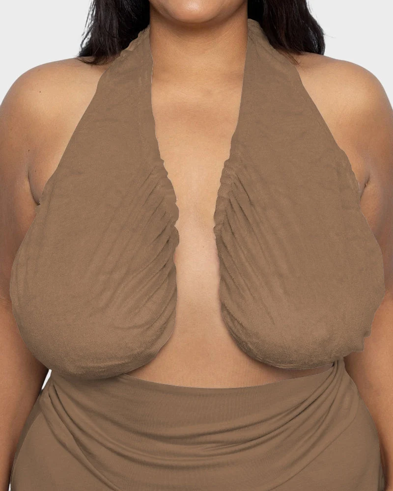 Towel Bra - Basic Cotton Lounge Bra - Image 5