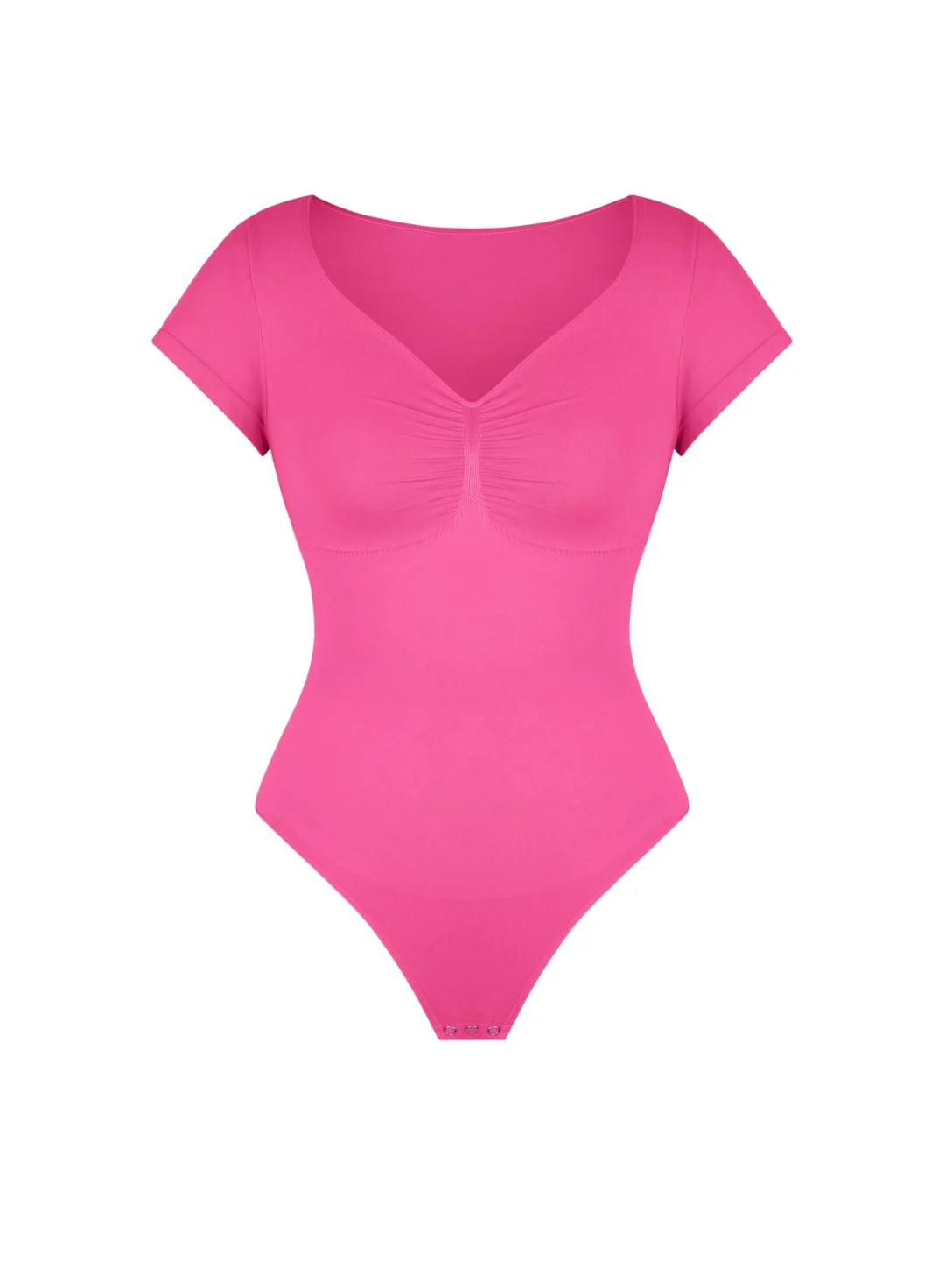 V-Neck Sculpting Tee Bodysuit - Image 2