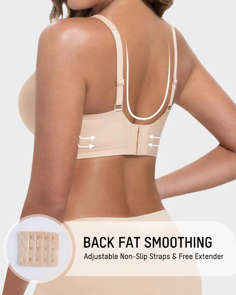 Wireless Jelly Deep-V Push-Up Bra - Image 3