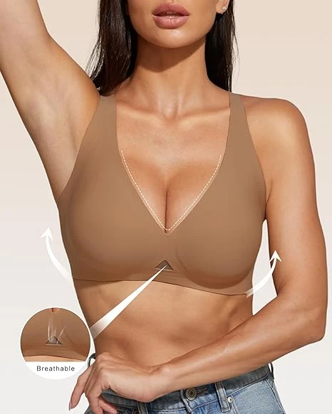 Wireless Jelly Deep-V Push-Up Bra - Image 7