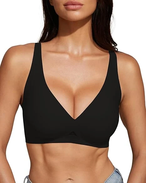 Wireless Jelly Deep-V Push-Up Bra - Image 9