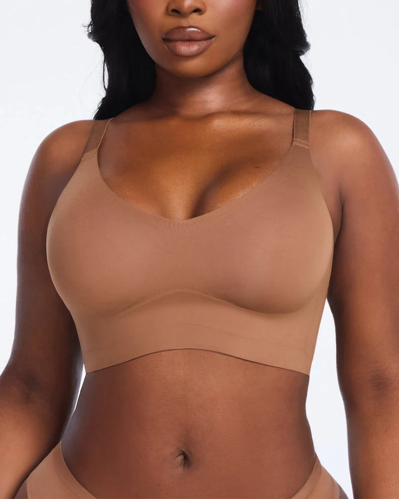 Wireless V-Neck Back & Side Smoothing Bra - Image 12