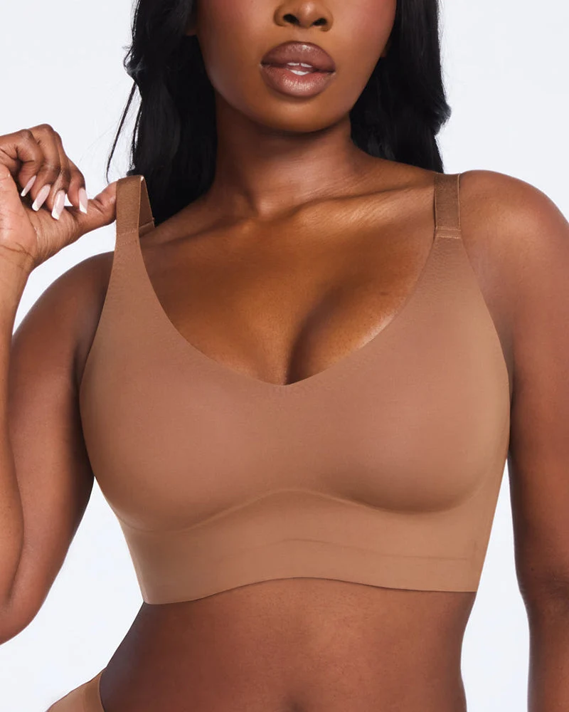 Wireless V-Neck Back & Side Smoothing Bra - Image 13