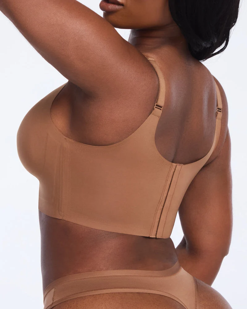 Wireless V-Neck Back & Side Smoothing Bra - Image 15