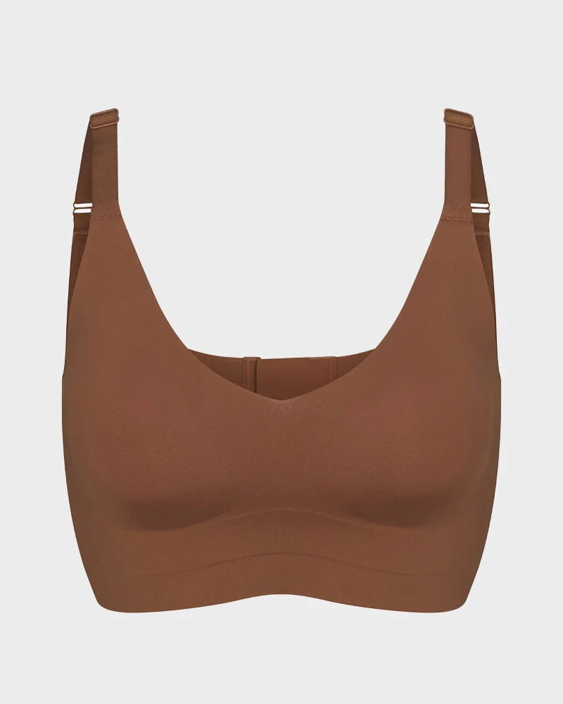 Wireless V-Neck Back & Side Smoothing Bra - Image 23