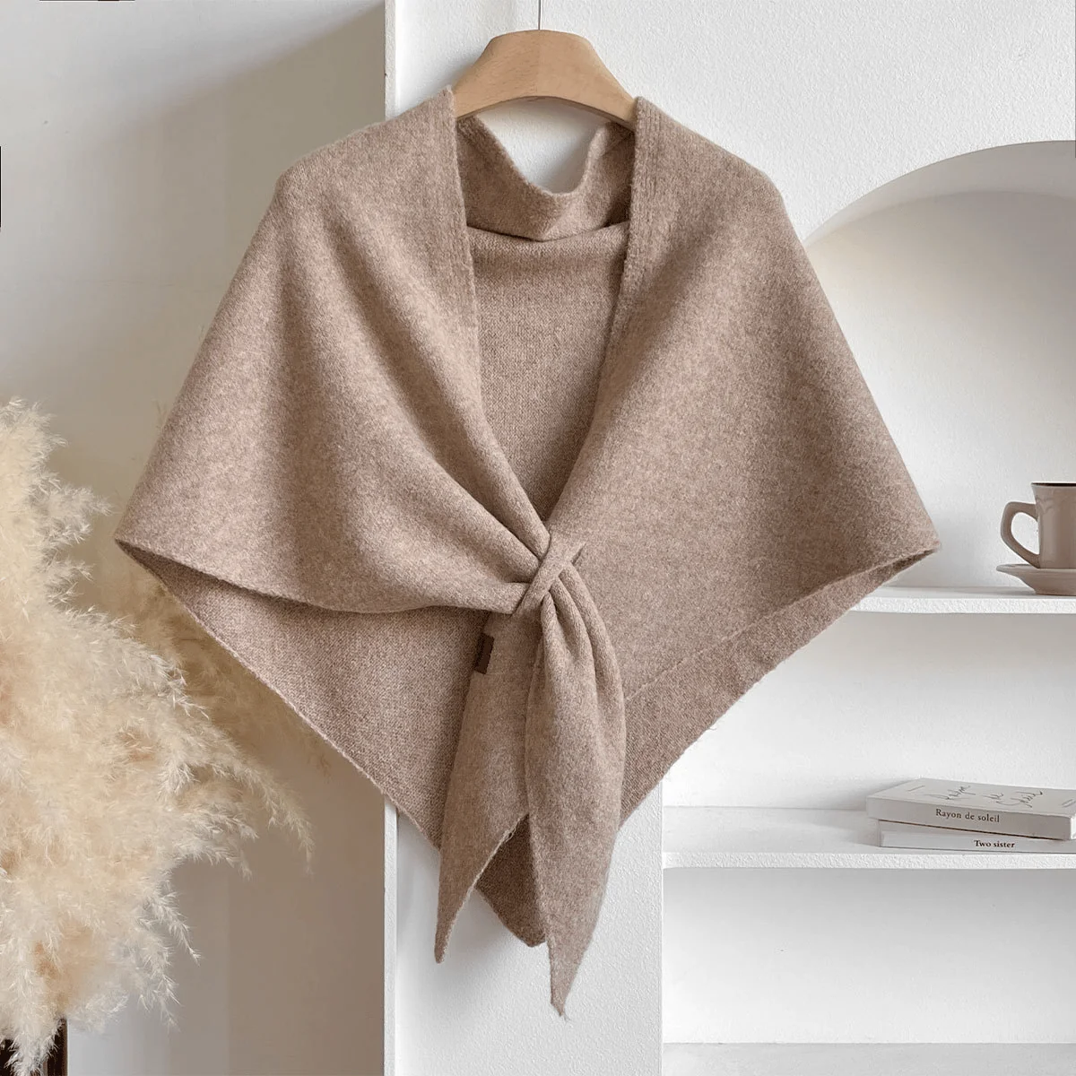 Women's Solid Color Scarf Casual Soft Comfortable Shawl for Daily Wear - Image 6