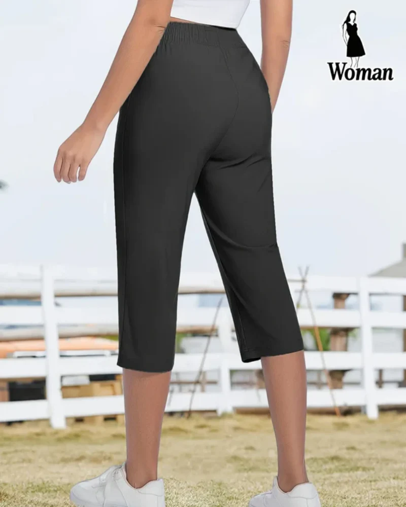 Women’s summer Stretch Capris – Loose, Breathable, Pocketed - Image 7