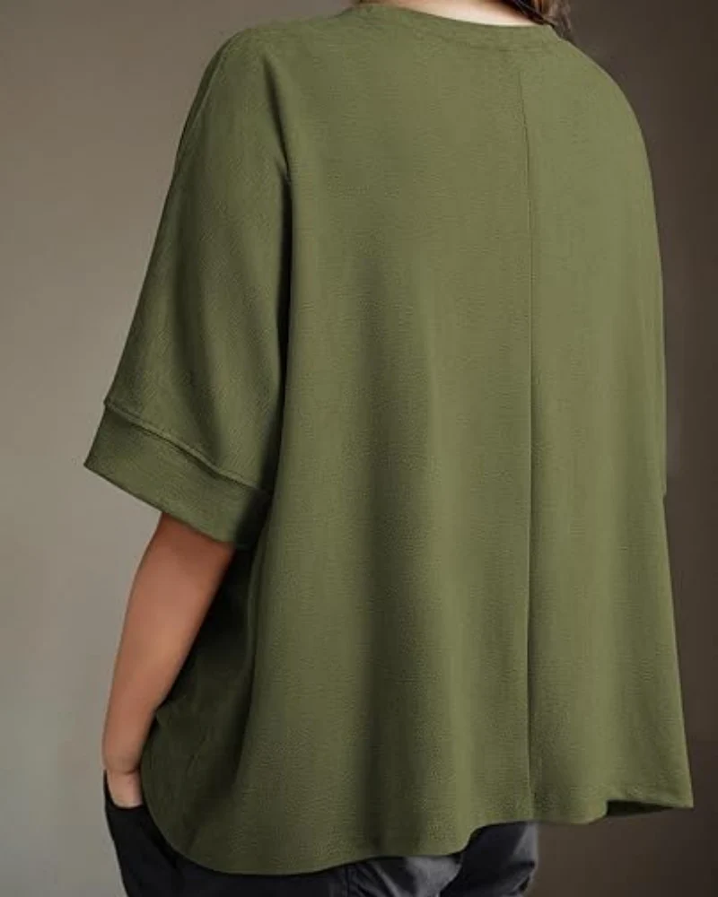 Women's Casual Oversized Tee Comfortable Soft Basic Top - Image 18