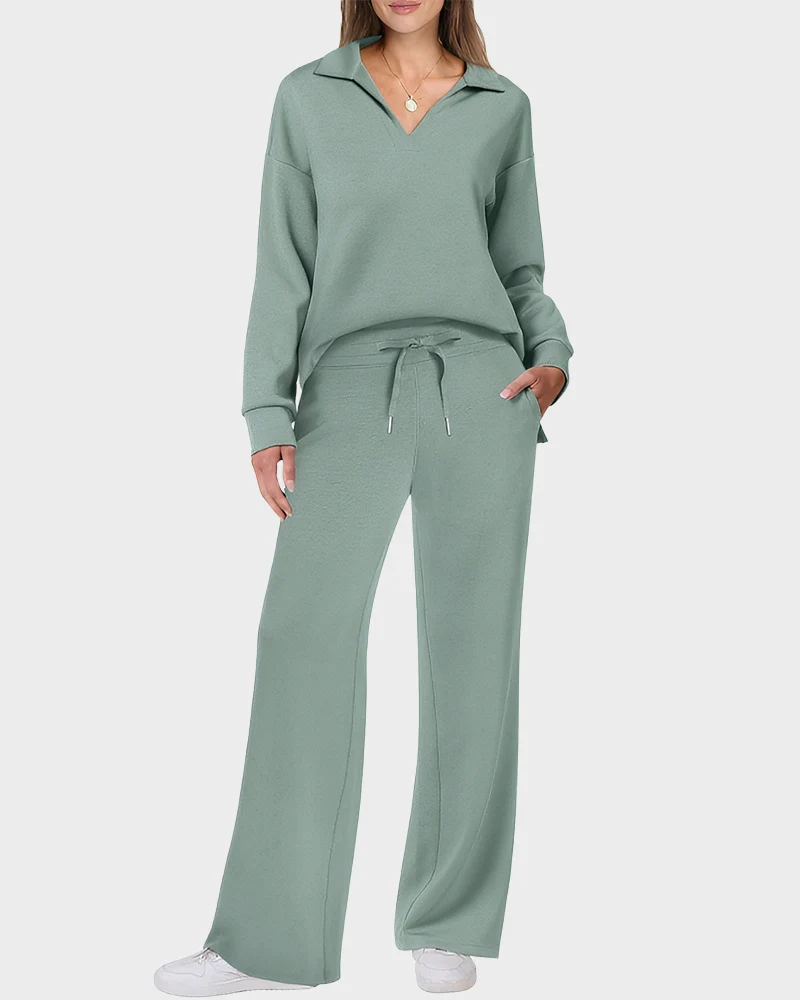 Women's Fall Transition 2-Piece Set - Breathable & Wrinkle Resistant Sweatsuits Sets - Image 18