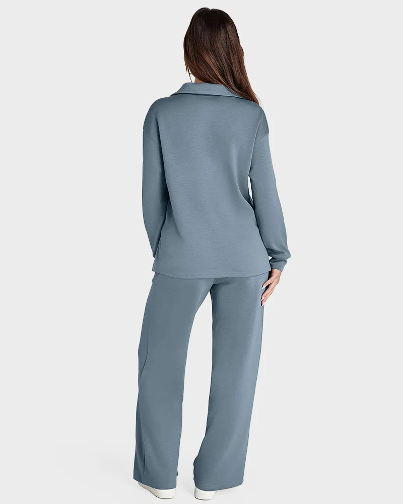 Women's Fall Transition 2-Piece Set - Breathable & Wrinkle Resistant Sweatsuits Sets - Image 3