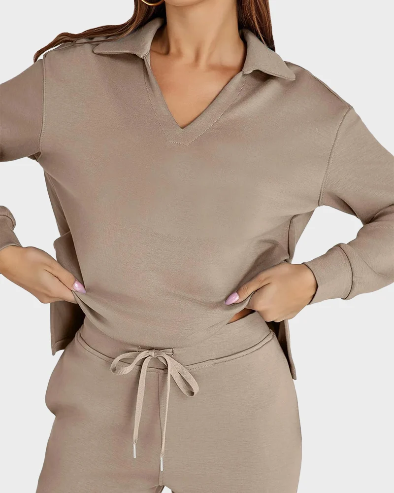 Women's Fall Transition 2-Piece Set - Breathable & Wrinkle Resistant Sweatsuits Sets - Image 5