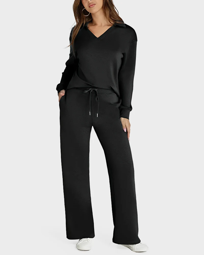Women's Fall Transition 2-Piece Set - Breathable & Wrinkle Resistant Sweatsuits Sets - Image 7