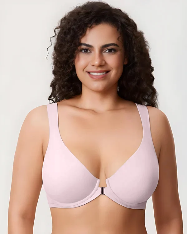 Women's Front Closure Bras Plus Size Underwire Unlined Back - Image 13