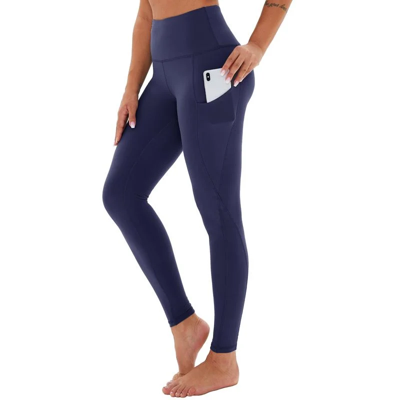 Women's High Waisted Tummy Control Leggings with Pockets - Image 5