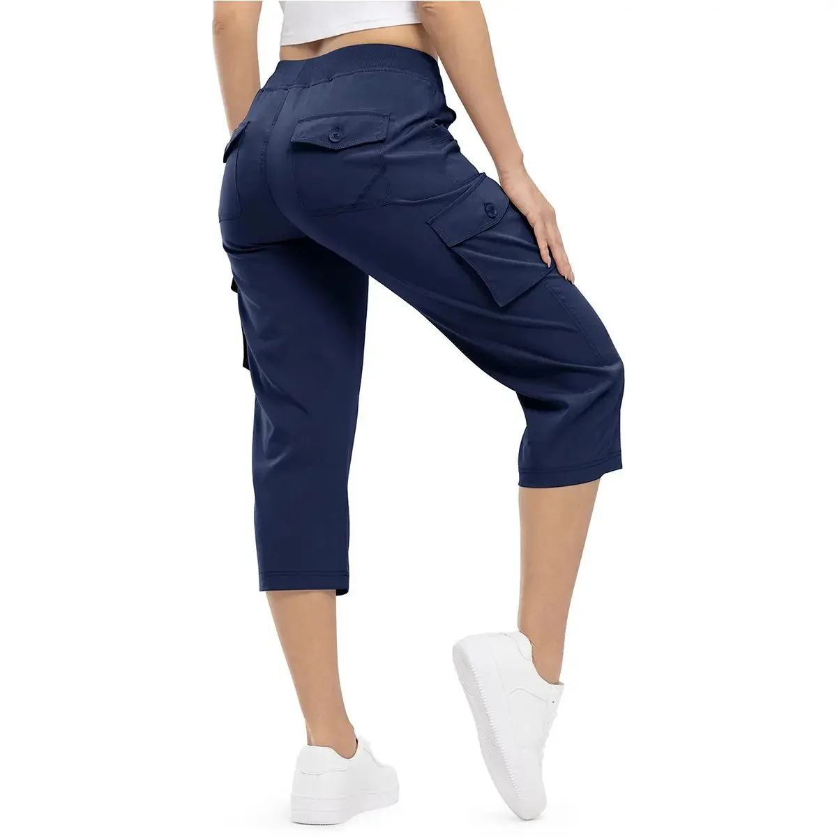 Women's Lightweight Hiking Capris: Quick-Dry, 6 Pockets, Loose Fit - Image 13
