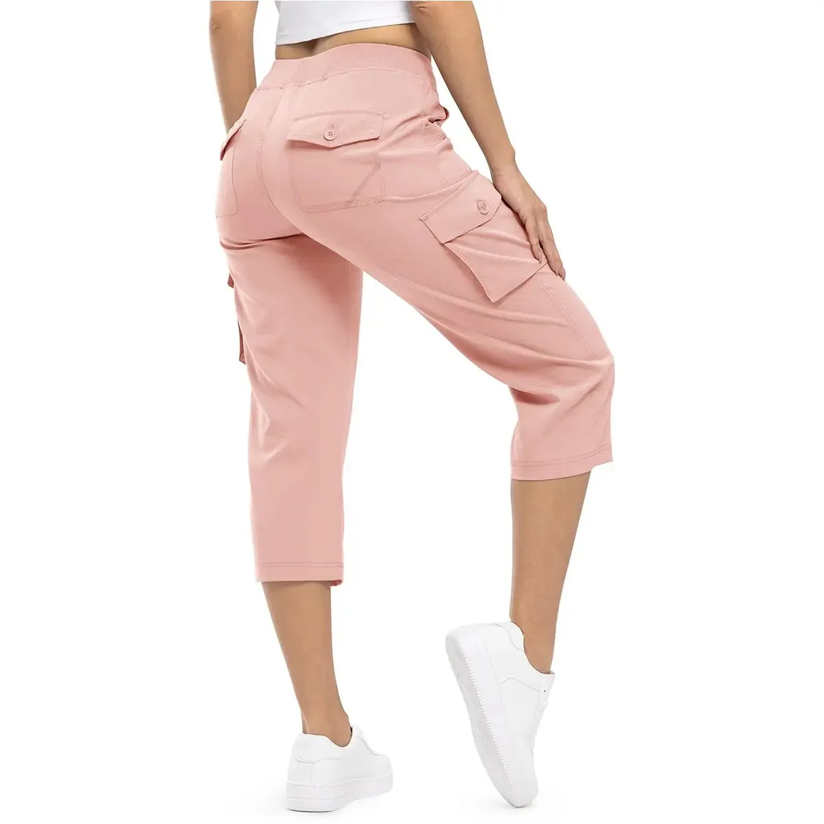 Women's Lightweight Hiking Capris: Quick-Dry, 6 Pockets, Loose Fit - Image 14