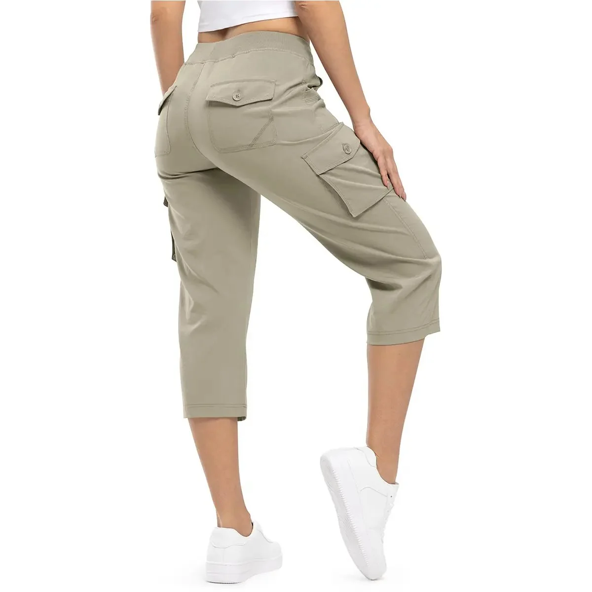 Women's Lightweight Hiking Capris: Quick-Dry, 6 Pockets, Loose Fit - Image 15