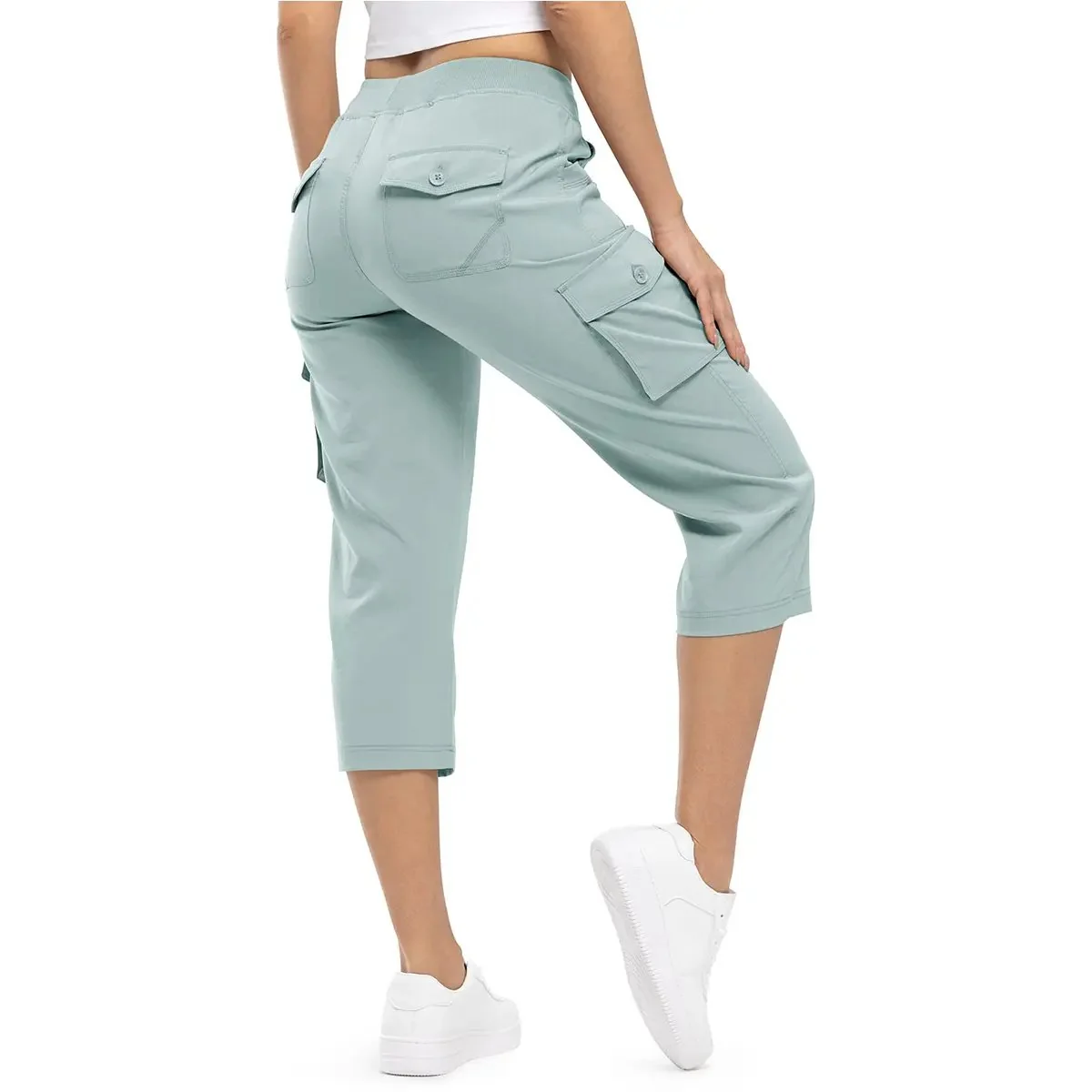 Women's Lightweight Hiking Capris: Quick-Dry, 6 Pockets, Loose Fit - Image 16