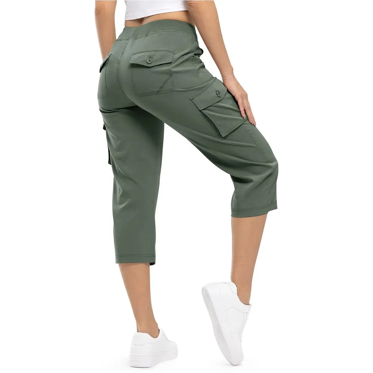 Women's Lightweight Hiking Capris: Quick-Dry, 6 Pockets, Loose Fit - Image 17