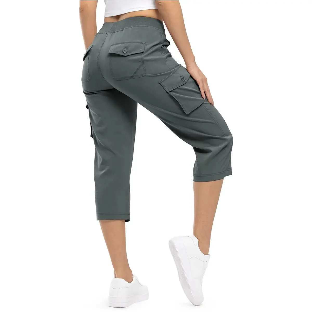 Women's Lightweight Hiking Capris: Quick-Dry, 6 Pockets, Loose Fit - Image 20