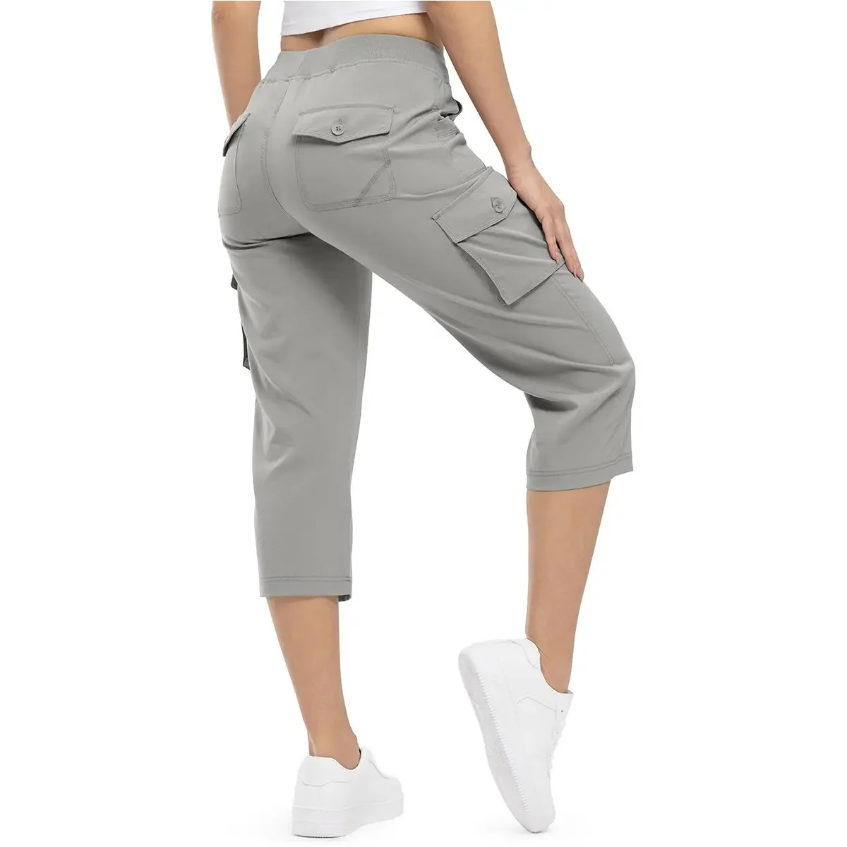Women's Lightweight Hiking Capris: Quick-Dry, 6 Pockets, Loose Fit - Image 22