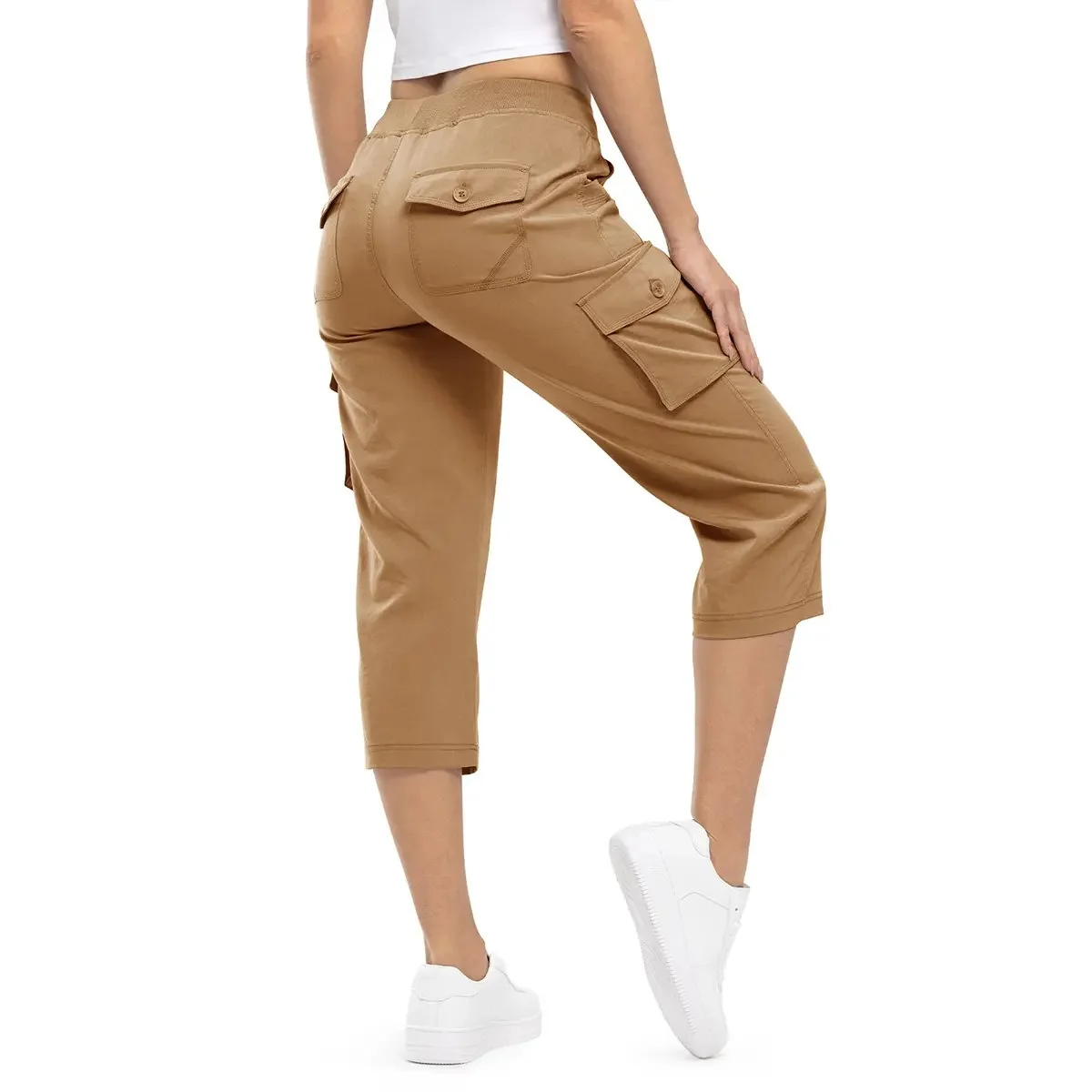 Women's Lightweight Hiking Capris: Quick-Dry, 6 Pockets, Loose Fit - Image 24