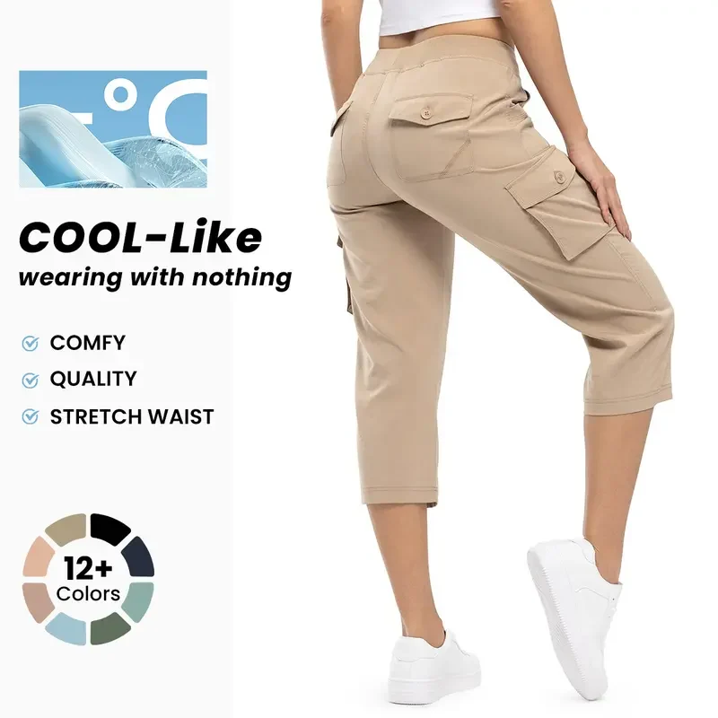 Women's Lightweight Hiking Capris: Quick-Dry, 6 Pockets, Loose Fit - Image 3