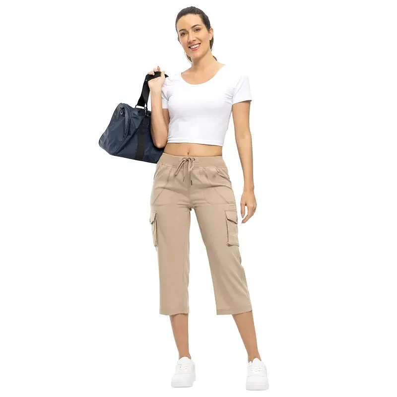 Women's Lightweight Hiking Capris: Quick-Dry, 6 Pockets, Loose Fit - Image 8