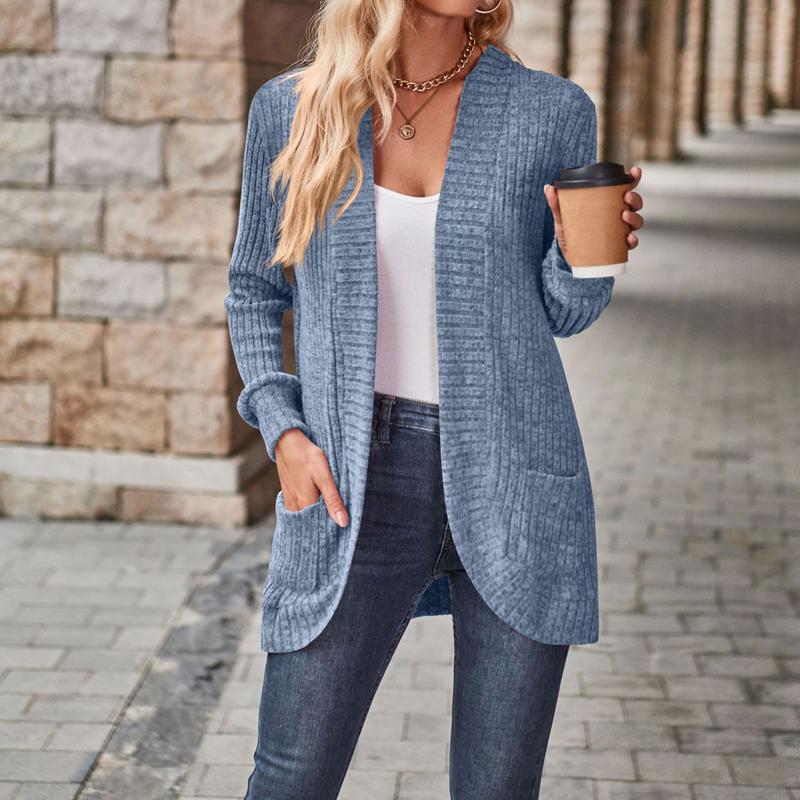 Womens Long Cardigan Lightweight Sweater - Image 12