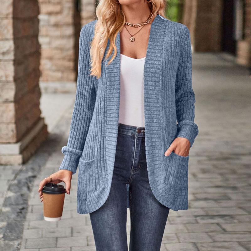 Womens Long Cardigan Lightweight Sweater - Image 13