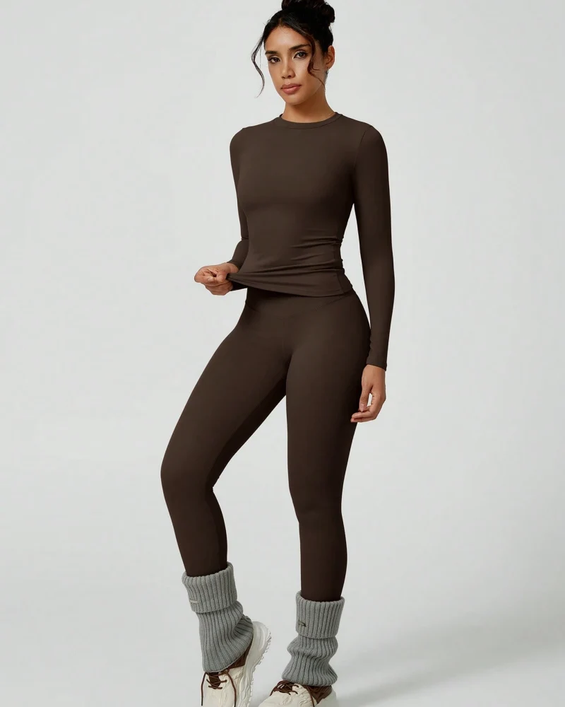 Women's Patchwork Two Piece Yoga Set High Stretch Activewear