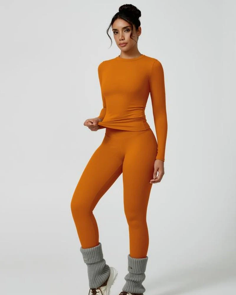Women's Patchwork Two Piece Yoga Set High Stretch Activewear - Image 22