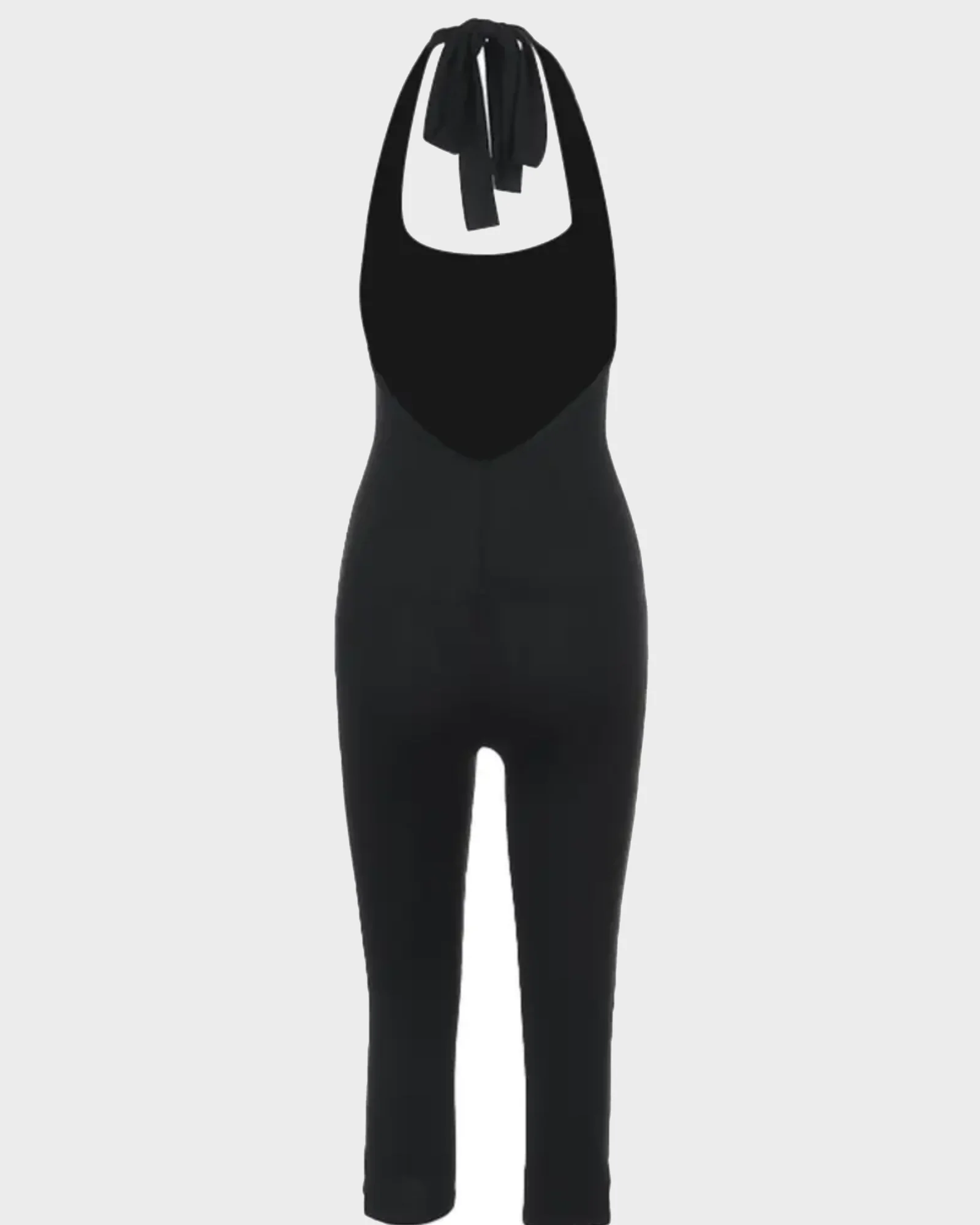 Women's Solid Color Sleeveless Jumpsuit Casual Comfy Skinny Fit - Image 8